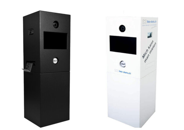 Fotobox von foto-shots.ch in Schwarz und Weiss